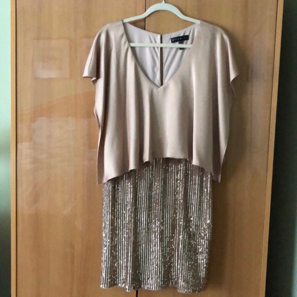 Aidan Mattox cape cocktail dress - Picture 4 of 5